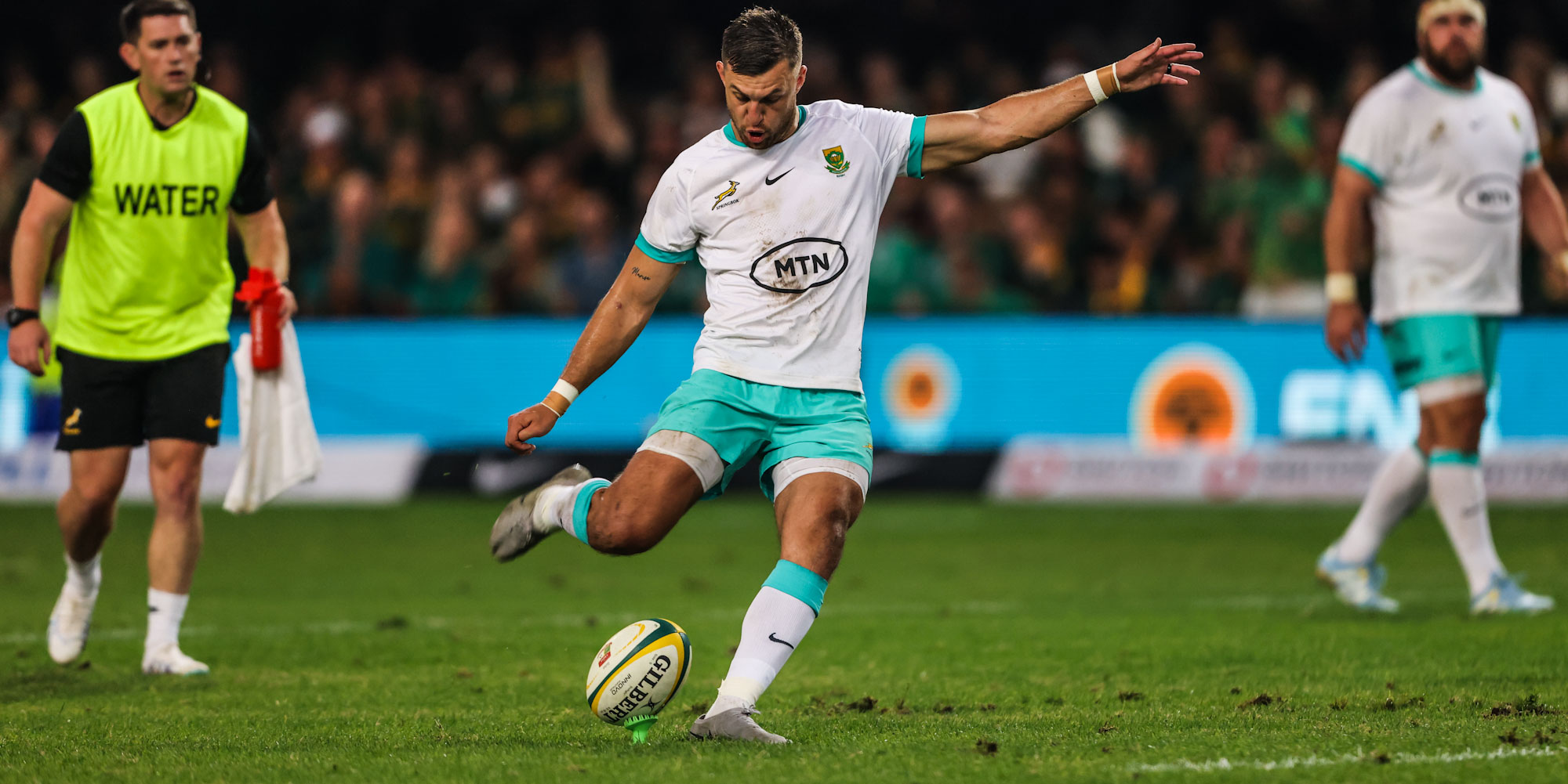 Handre Pollard kicked all the Boks' points in Durban.