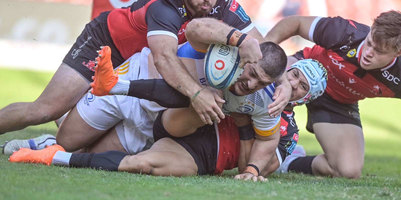 Vakhtang Abdaladze scored for Leinster in the opening minutes against the Emirates Lions.