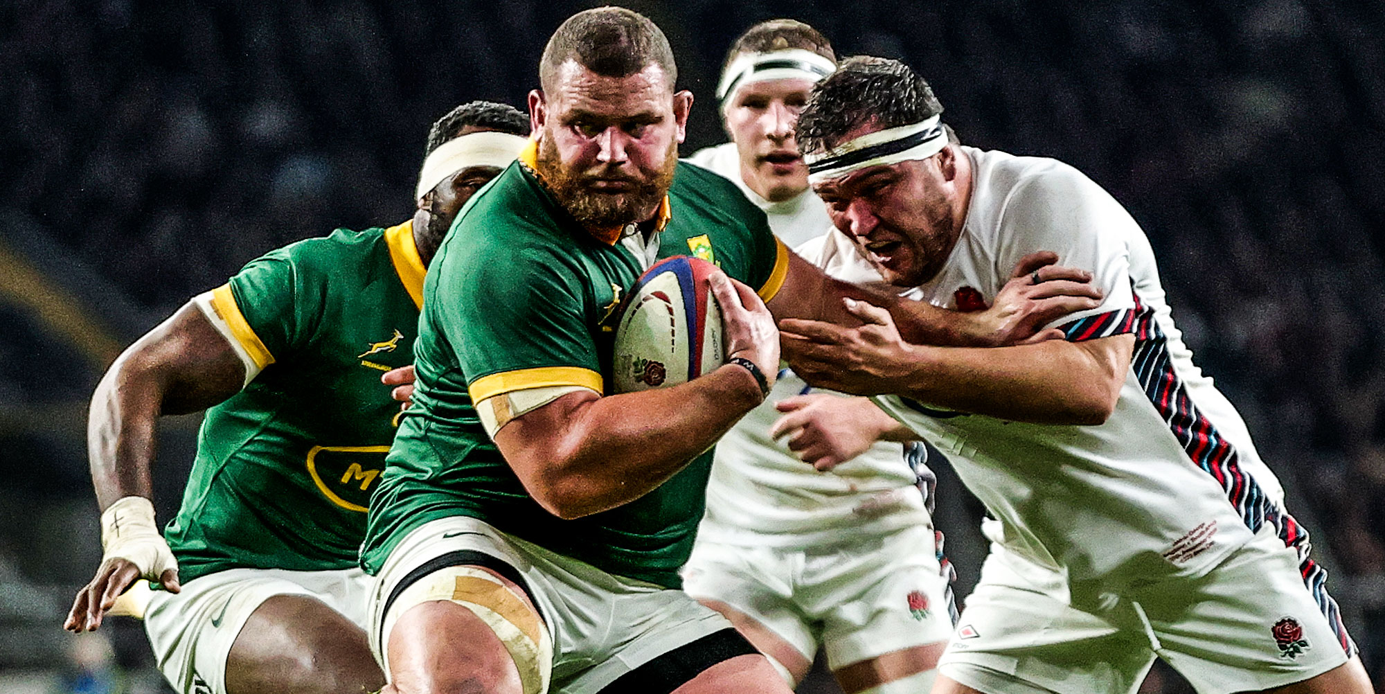 Wilco Louw in action against England.