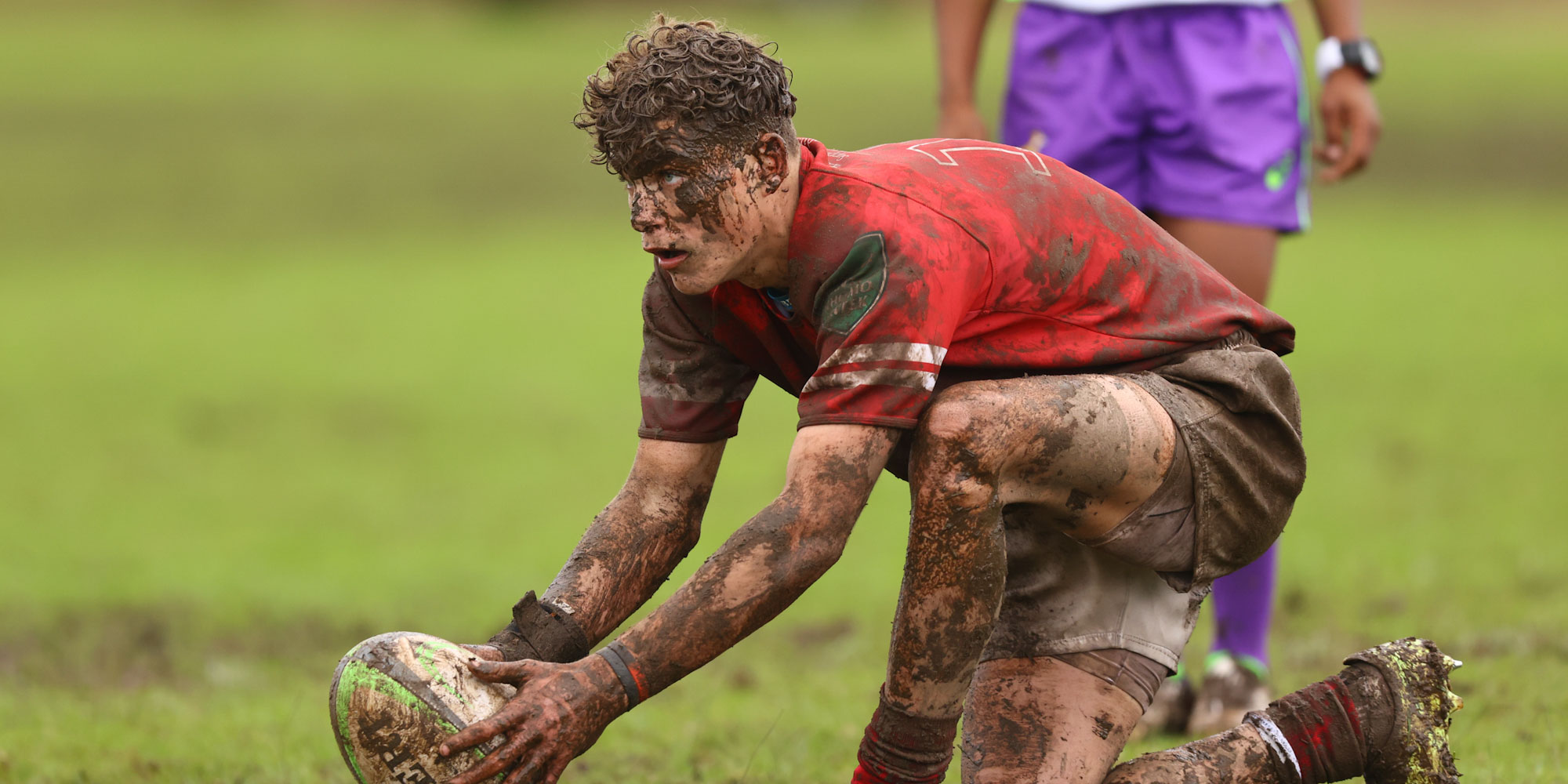 Wet weather created tough playing conditions at Boland Landbou.