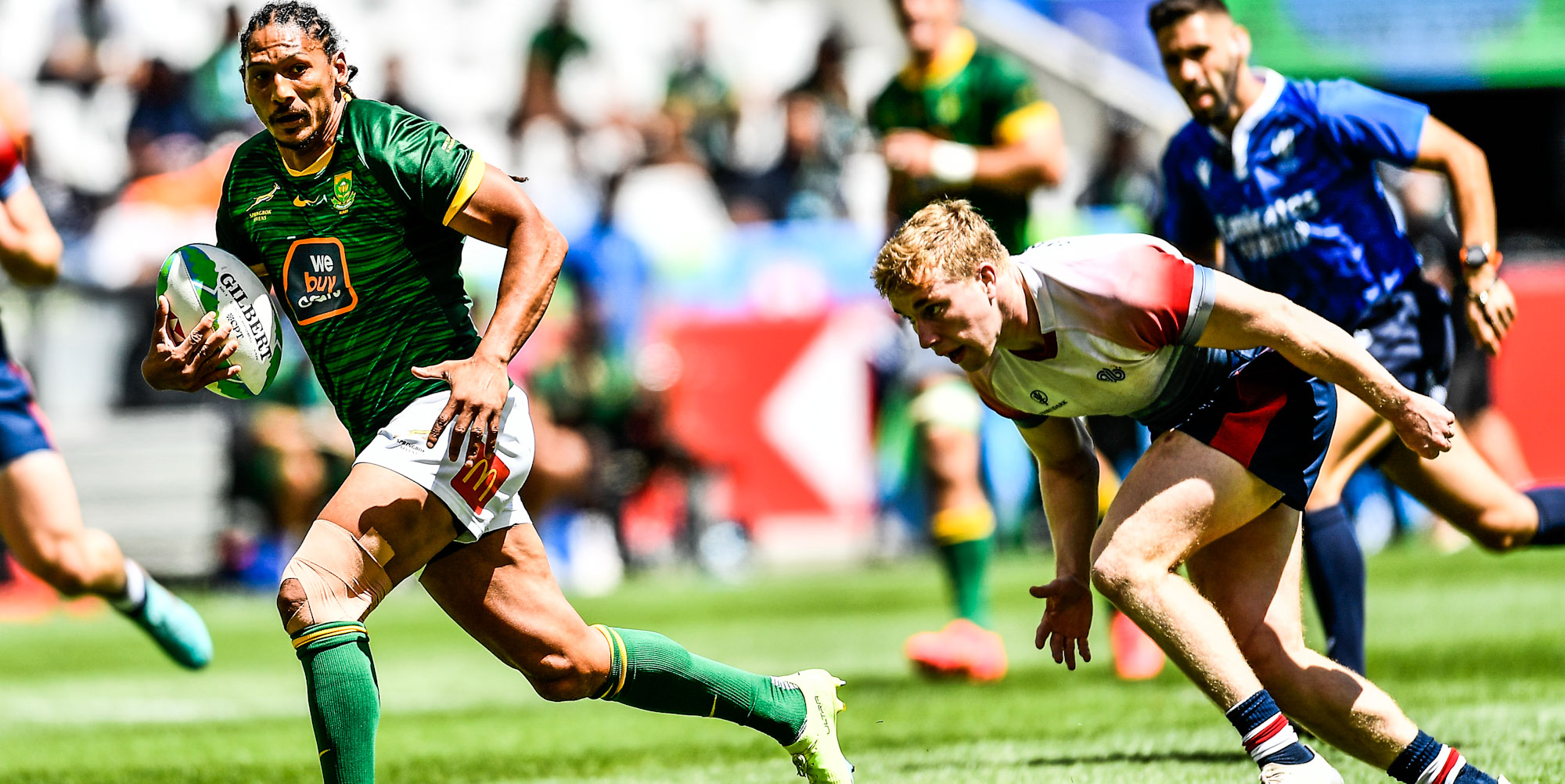 Justin Geduld scored one of the three tries against Great Britain.