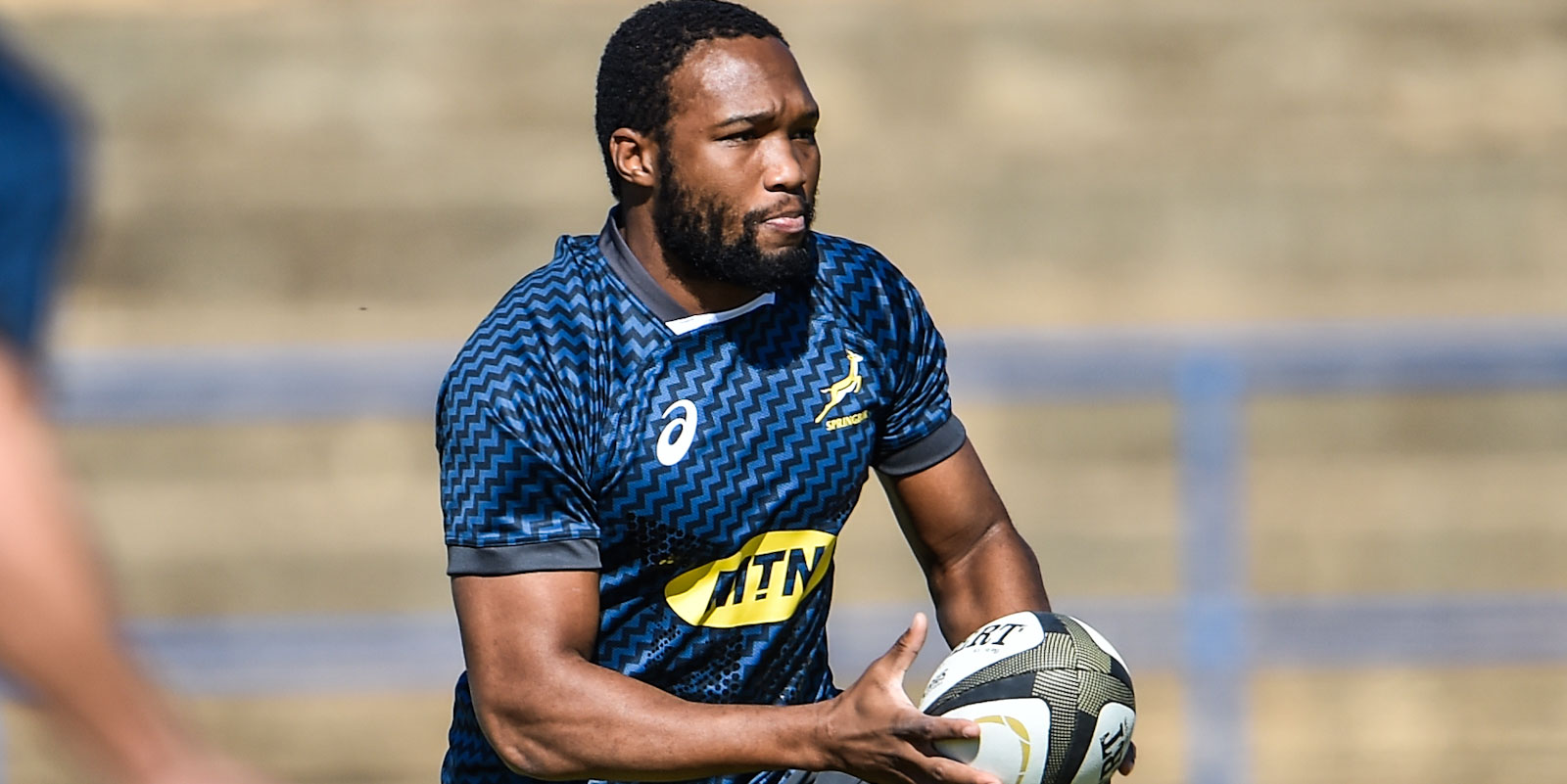 Lukhanyo Am at Springbok training in Bloemfontein earlier in the week.