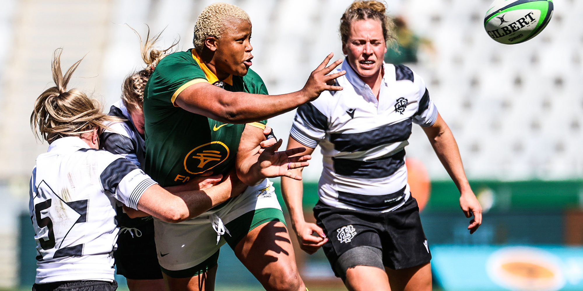 Aseza Hele was a menace on attack for the Bok Women.