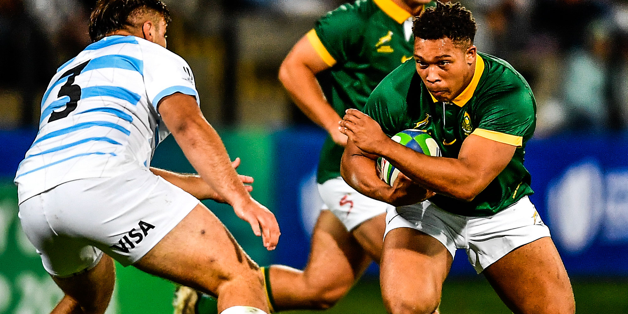 Zachary Porthen on the charge for the Junior Boks last year.