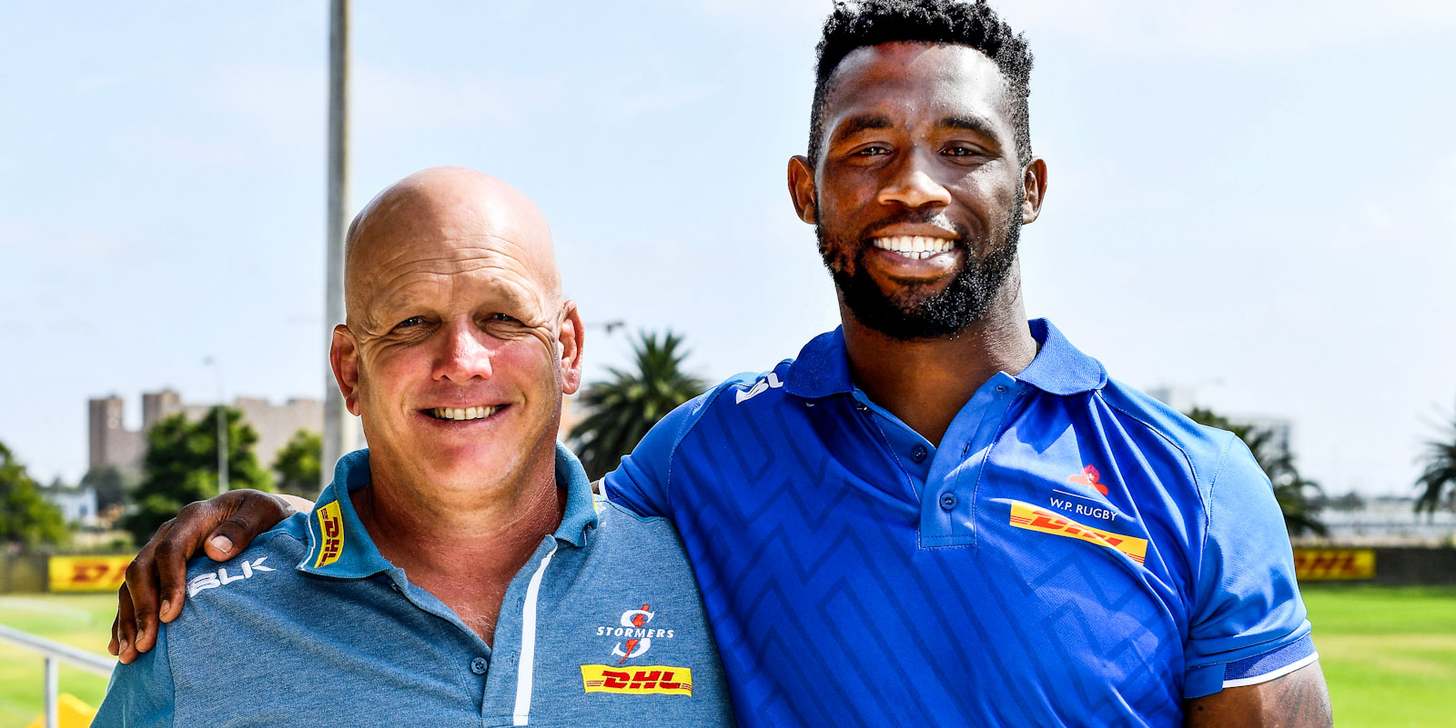 John Dobson and Siya Kolisi