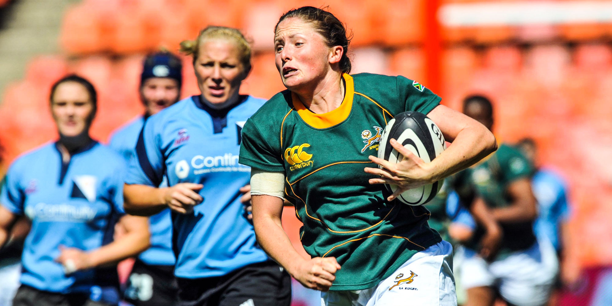 Aimee Barrett-Theron played 15s and sevens rugby for South Africa.