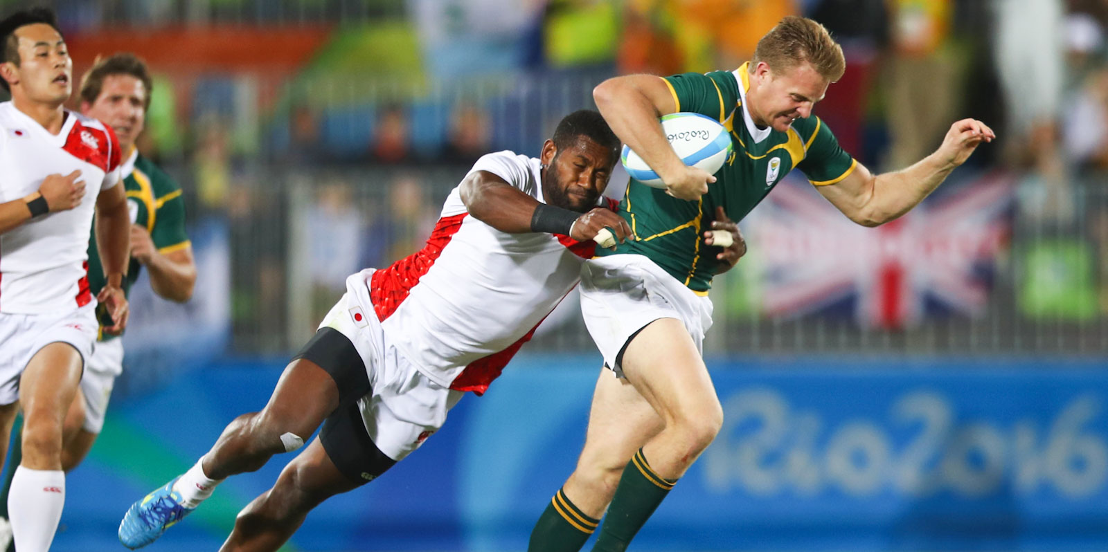 Sage in action against Japan in the Rio 2016 bronze medal match.