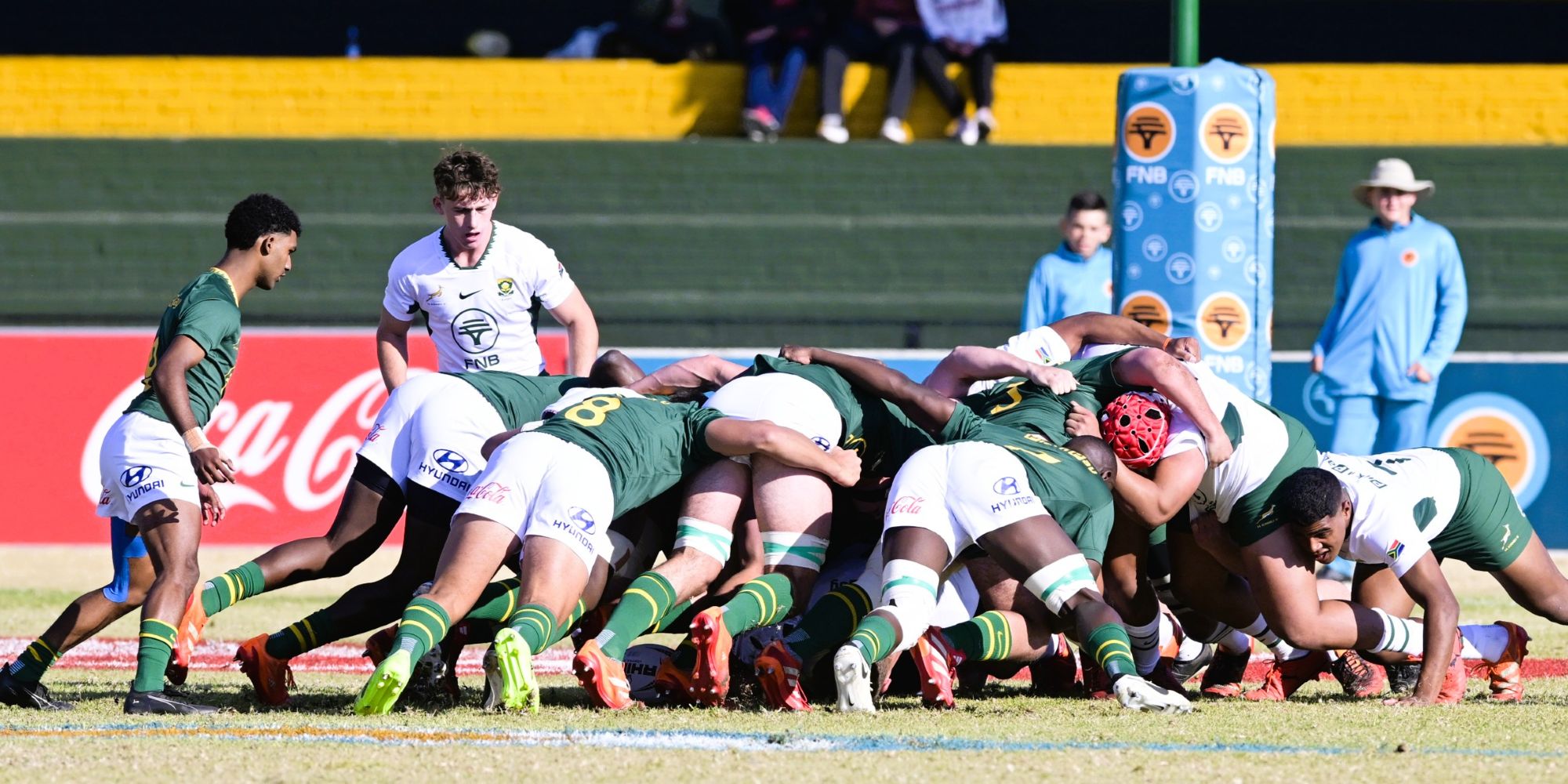 SA Schools held the upper hand in the scrums.