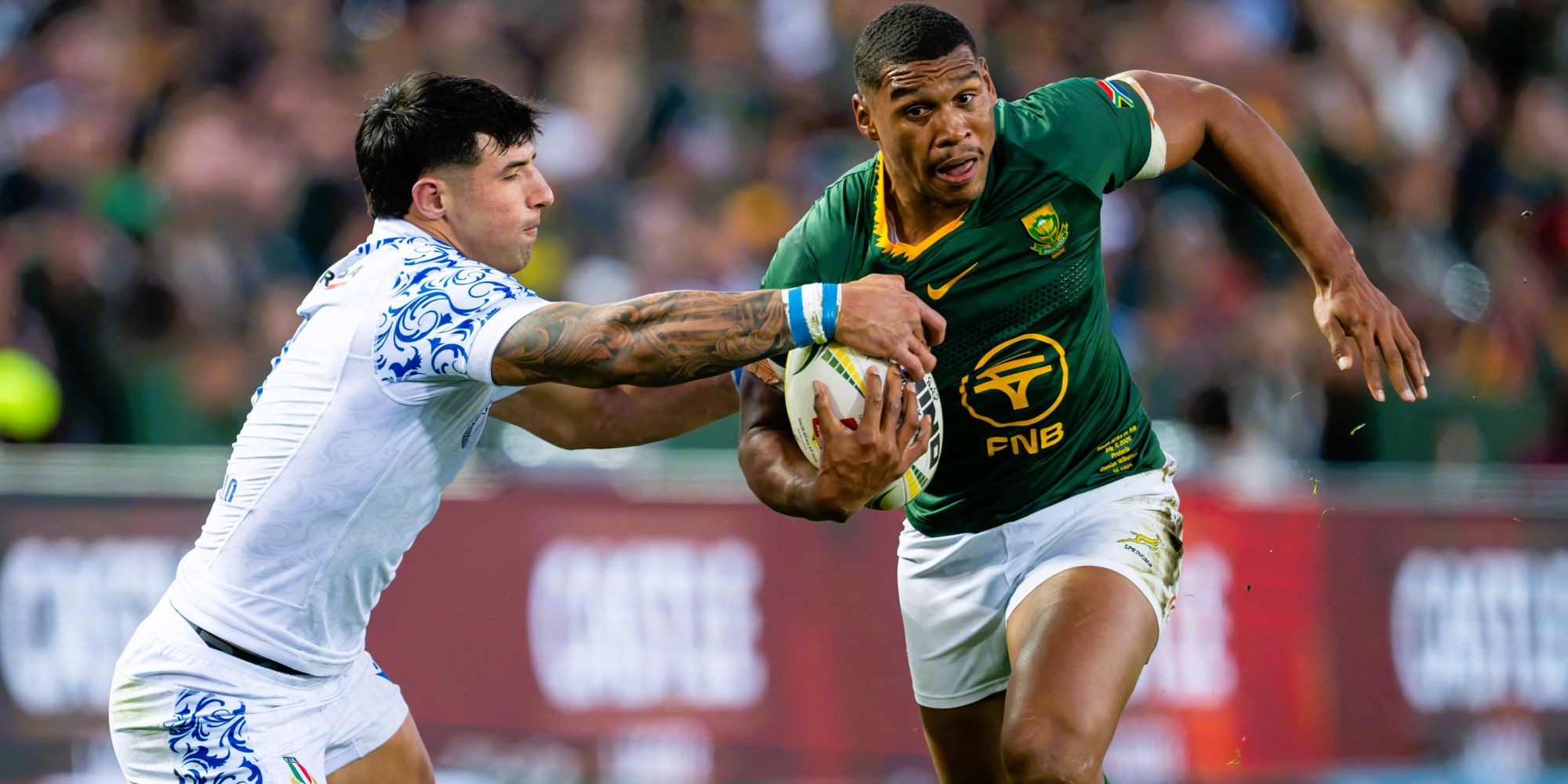 Damian Willemse in action against Italy earlier this year.