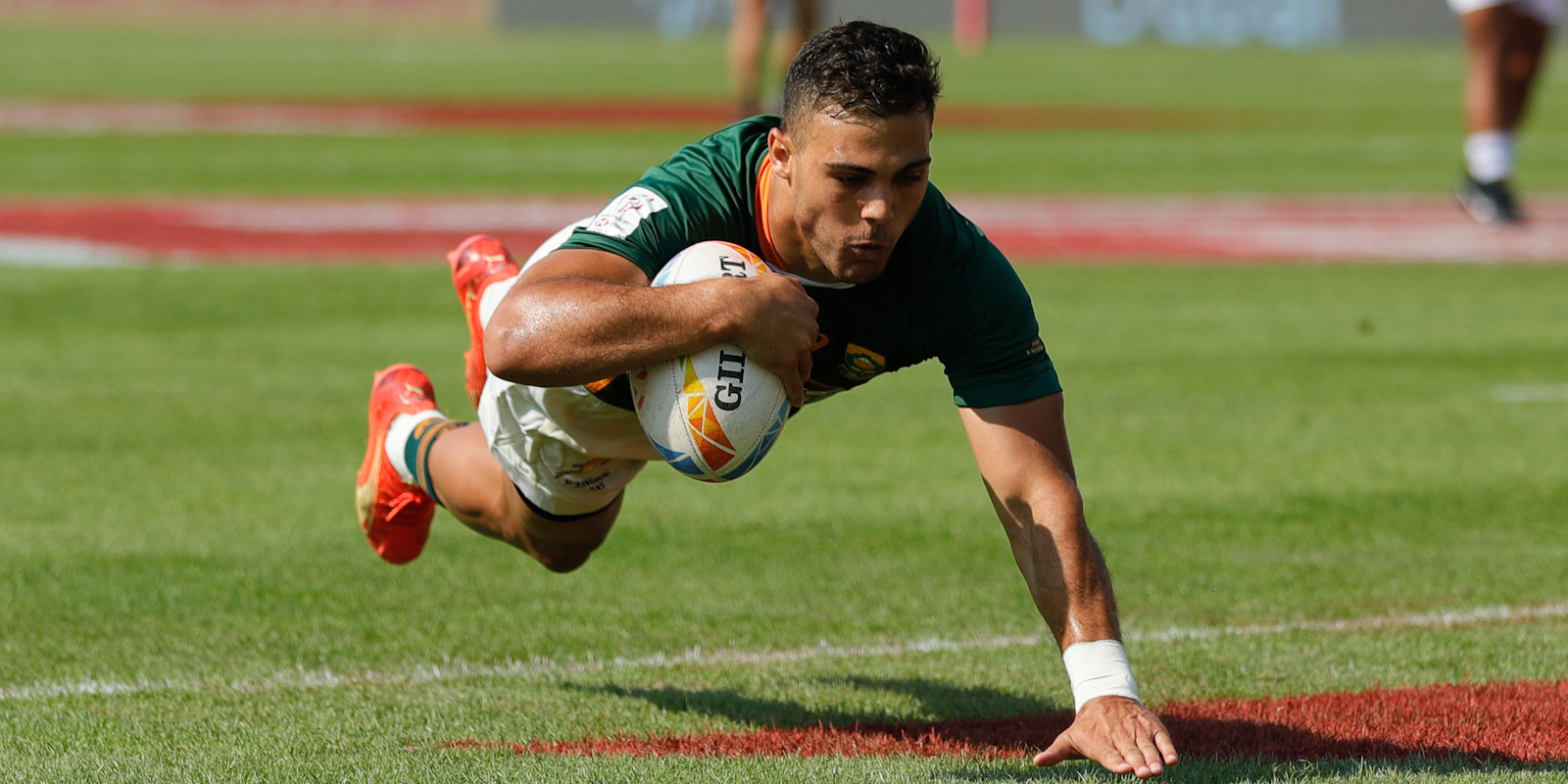 Muller du Plessis scoring against Samoa.