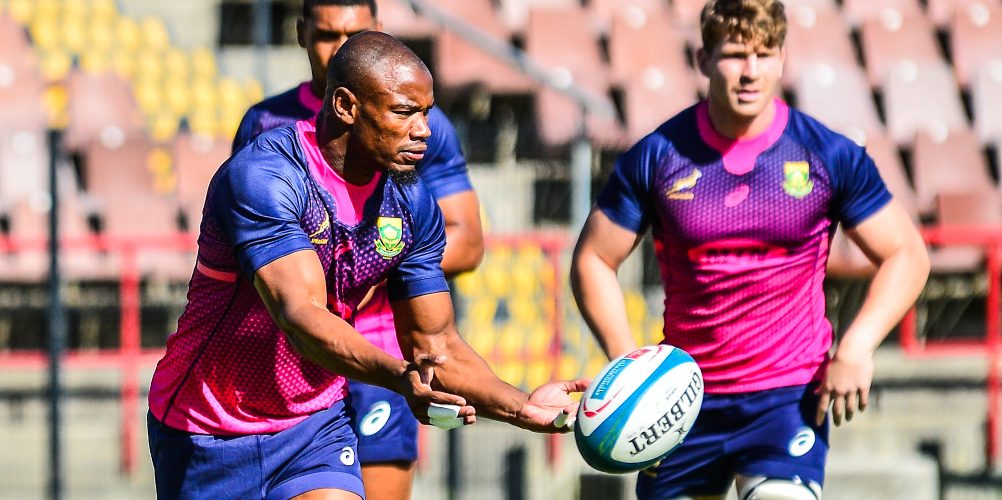 Makazole Mapimpi at training in Stellenbosch on Wednesday morning.