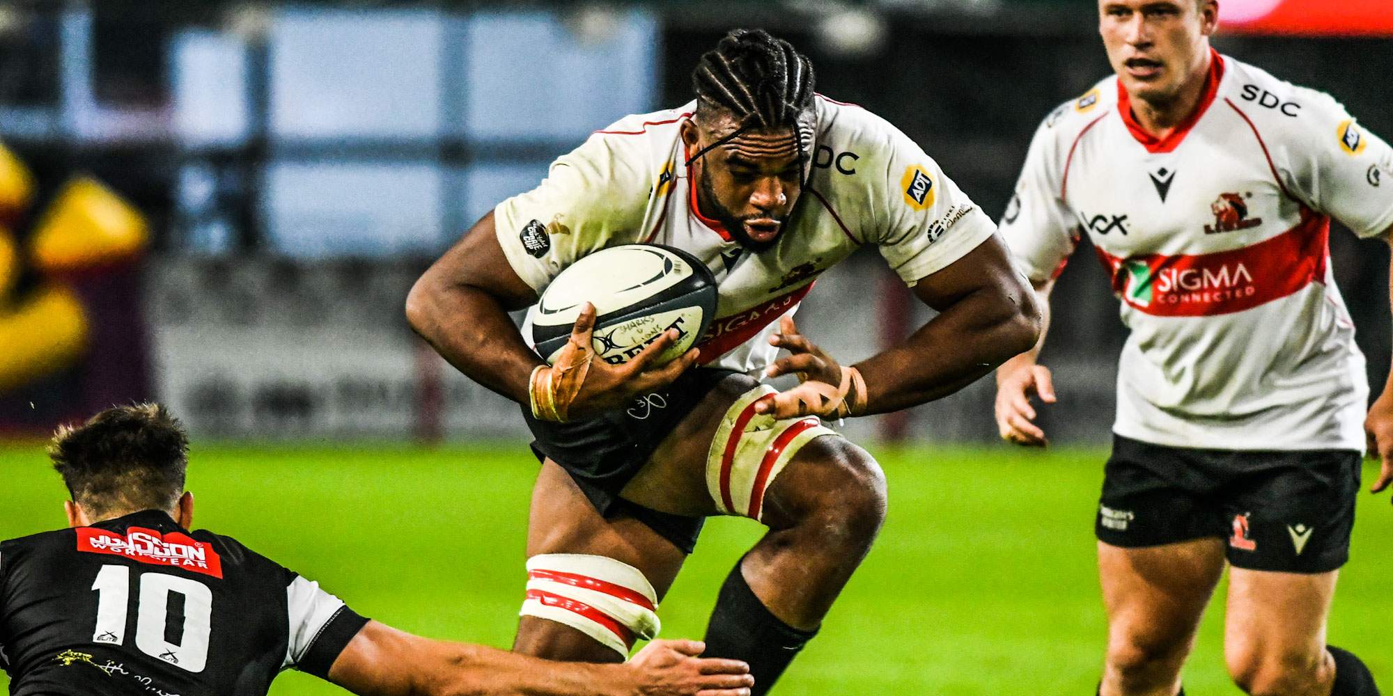 Vincent Tshituka in action for the Sigma Lions in their last encounter of the 2022 Carling Currie Cup campaign