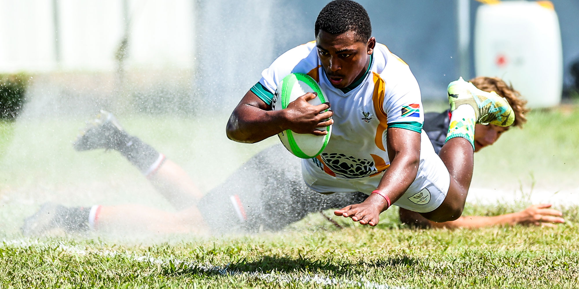 James Nero scores in the first game against Canada.