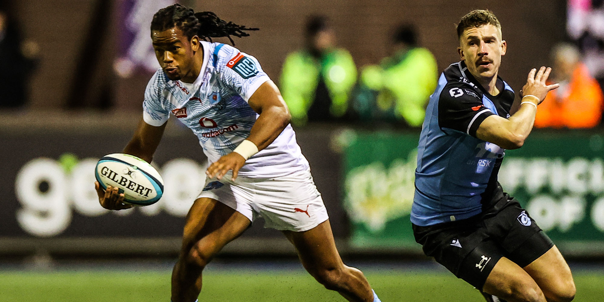 Stedman Gans in action for the Vodacom Bulls against Cardiff.