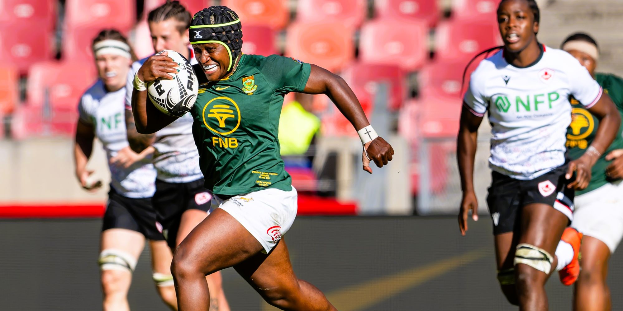 Zintle Mpupha pins her ears back.