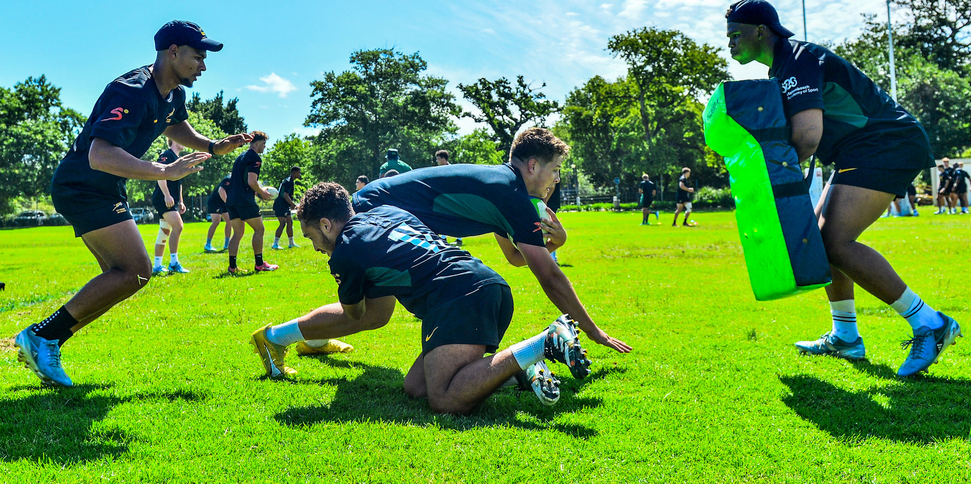 The SA U19 Academy squad at training earlier in the week.