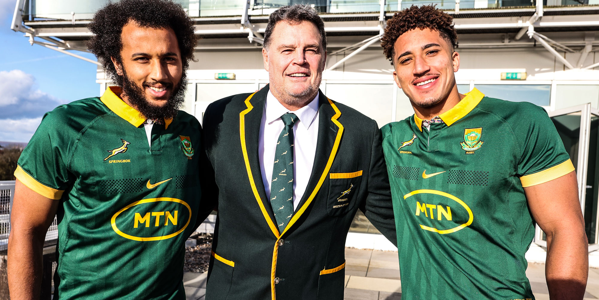 Jaden (left) and Jordan (right) Hendrikse are at halfback for the Boks against Wales tomorrow.