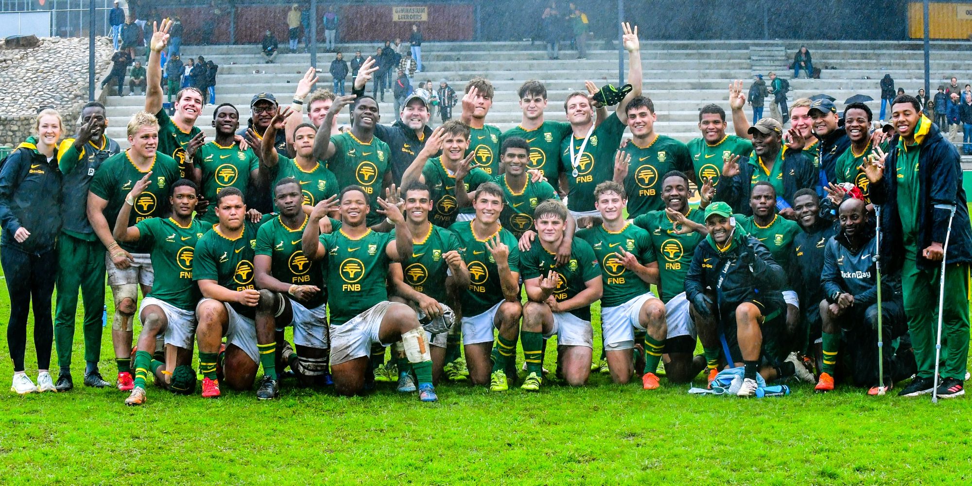The SA U18 team after the final round of the U18 International Series.