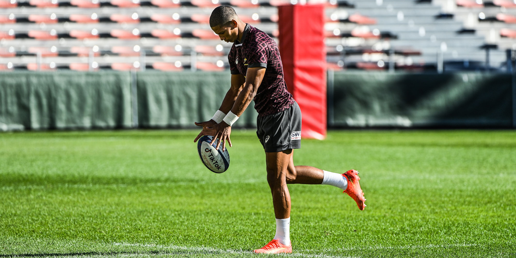 Manie Libbok at last week's captain's run in France.